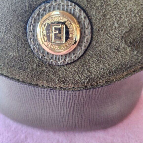 Fendi Green Leather and Suede Crossbody Bag - Picture 14 of 16